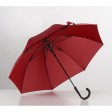 Зонт-трость Bergen, полуавтомат, бордовый