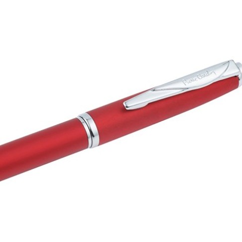 Ручка шариковая Pierre Cardin GAMME Classic с поворотным механизмом, красный матовый/серебро