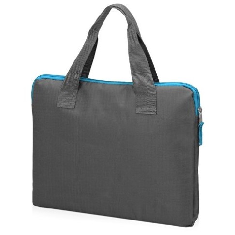 Конференц сумка «Session», серый/голубой