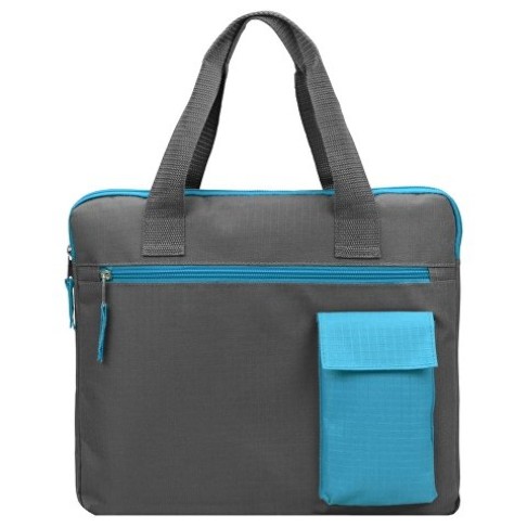 Конференц сумка «Session», серый/голубой