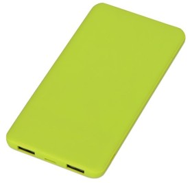 Портативное зарядное устройство «Reserve» с USB Type-C, 5000 mAh, зеленое яблоко