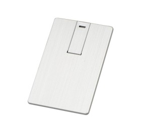 Флеш-карта USB 2.0 16 Gb в виде металлической карты 