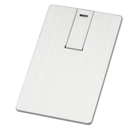Флеш-карта USB 2.0 16 Gb в виде металлической карты 