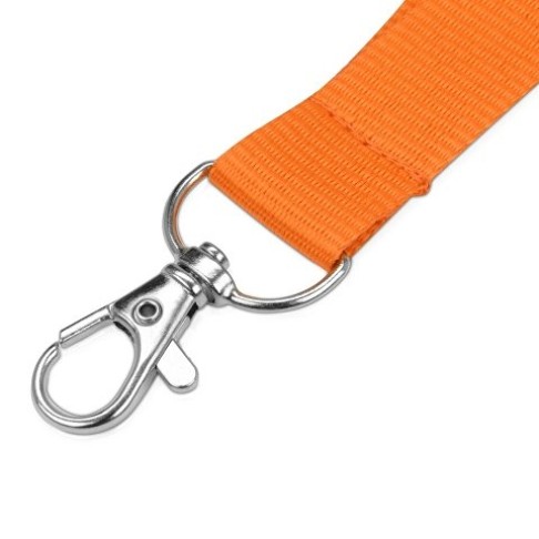 Ланьярд с карабином, оранжевый