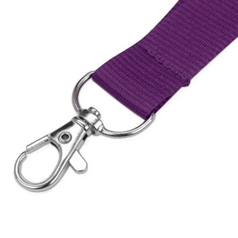 Ланьярд с карабином, фиолетовый