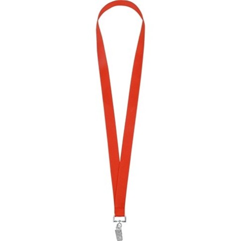 Ланьярд с клипом, красный