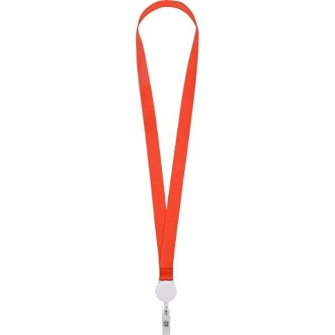 Ланьярд с ретрактором, красный
