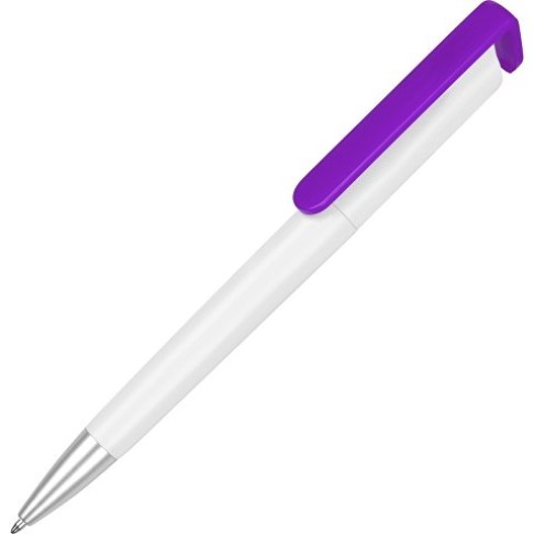 Ручка-подставка «Кипер», белый/фиолетовый Ручка-подставка «Кипер», белый/фиолетовый