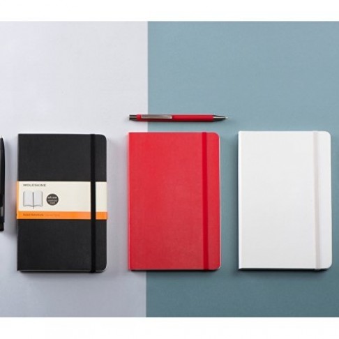 Подарочный набор Moleskine Amelie с блокнотом А5 Soft и ручкой, черный