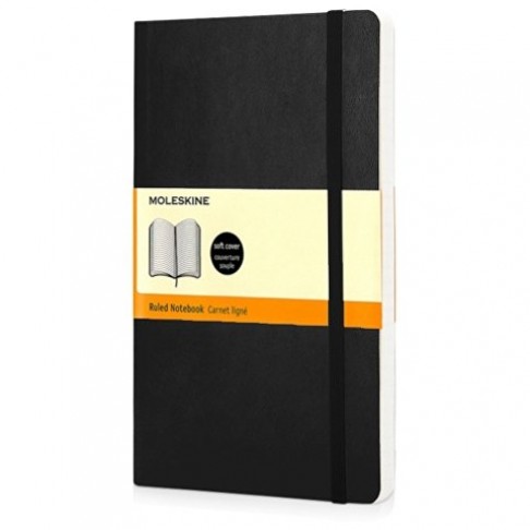 Подарочный набор Moleskine Indiana с блокнотом А5 Soft и ручкой, черный