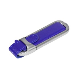 Флешка с массивным классическим корпусом, 32 Гб, синий/серебристый Флешка с массивным классическим корпусом, 32 Гб, синий/серебристый