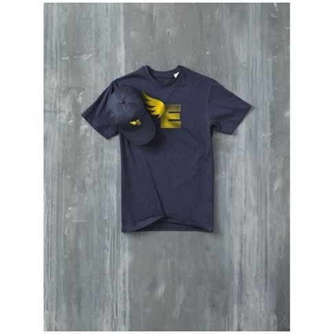 Мужская футболка Heros с коротким рукавом, темно-синий