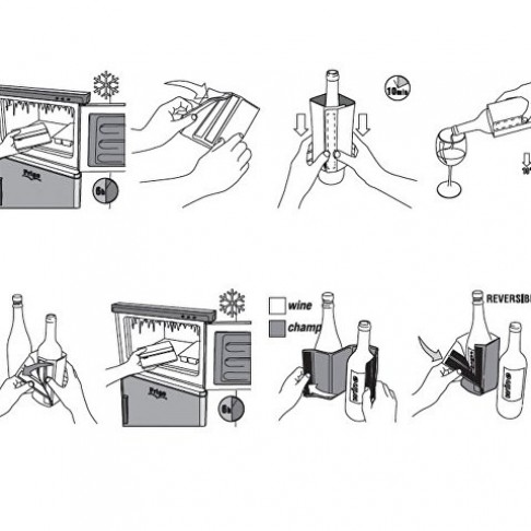 Охладитель-чехол для бутылки вина или шампанского 