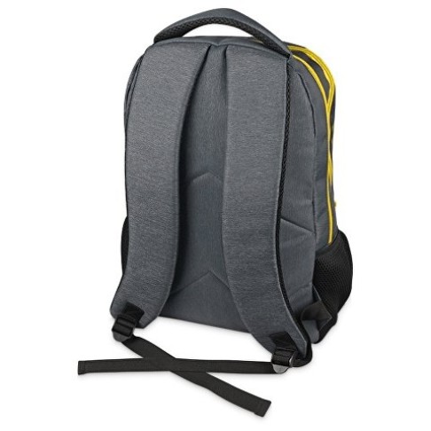 Рюкзак «Metropolitan», серый с желтой молнией