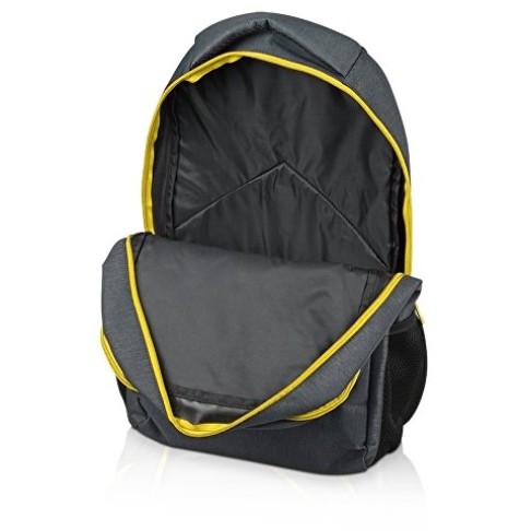 Рюкзак «Metropolitan», серый с желтой молнией