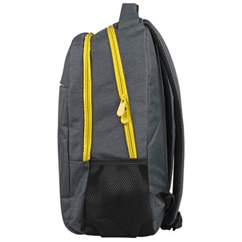 Рюкзак «Metropolitan», серый с желтой молнией