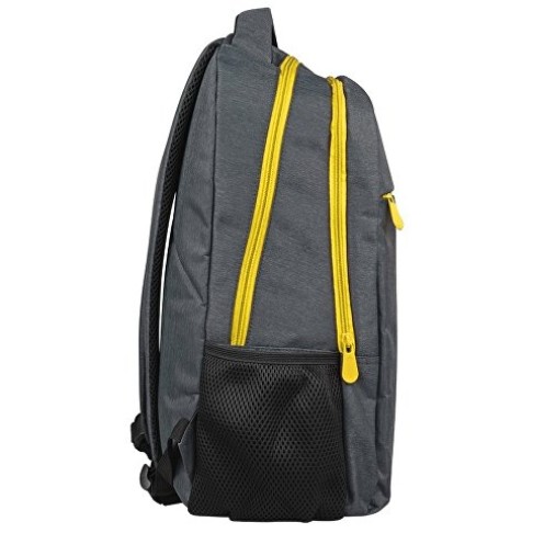 Рюкзак «Metropolitan», серый с желтой молнией