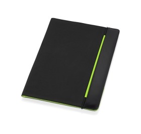 Папка для документов «Делос», черный/зеленое яблоко