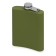 Фляжка 240 мл Remarque soft touch, 201 сталь, зеленый милитари