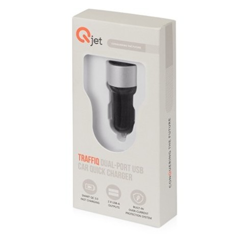 Адаптер автомобильный USB с функцией быстрой зарядки QC 3.0 