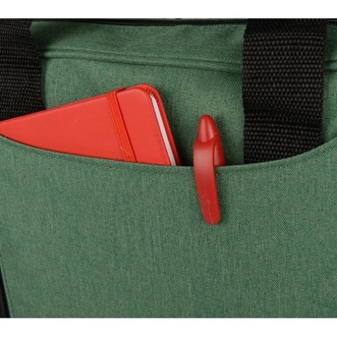 Сумка для ноутбука Wing с вертикальным наружным карманом, зеленый