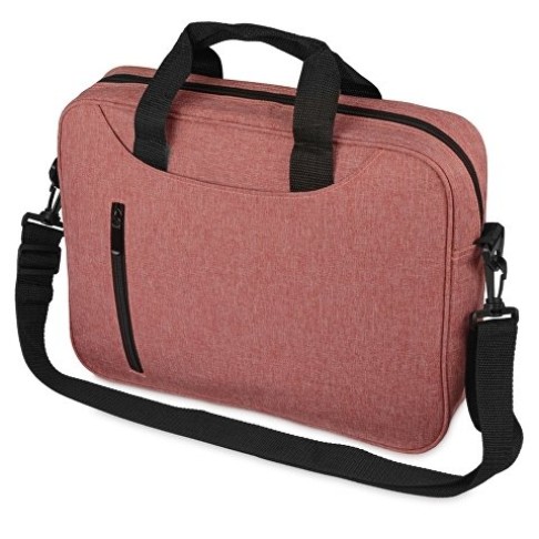 Сумка для ноутбука Wing с вертикальным наружным карманом, красный