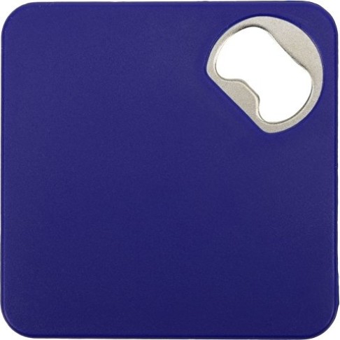 Подставка для кружки с открывалкой «Liso», черный/синий Подставка для кружки с открывалкой «Liso», черный/синий