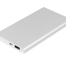 Внешний аккумулятор Rombica NEO AX70L, 7 000 мАч, алюминий, серебристый, чехол