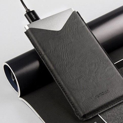 Внешний аккумулятор Rombica NEO AX70L, 7 000 мАч, алюминий, серебристый, чехол