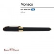 Ручка пластиковая шариковая «Monaco», 0,5мм, синие чернила, черный