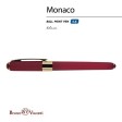 Ручка пластиковая шариковая «Monaco», 0,5мм, синие чернила, бордовый