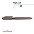 Ручка пластиковая шариковая «Monaco», 0,5мм, синие чернила, серый