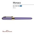 Ручка пластиковая шариковая «Monaco», 0,5мм, синие чернила, лавандовый