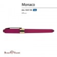 Ручка пластиковая шариковая «Monaco», 0,5мм, синие чернила, пурпурный