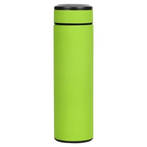 Термос «Confident» с покрытием soft-touch 420мл, зеленое яблоко