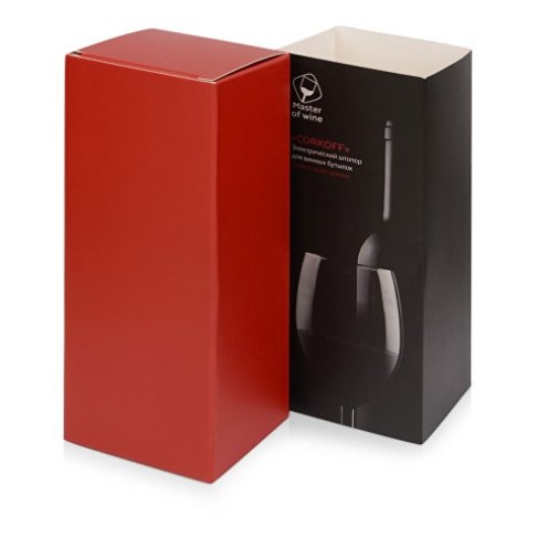 Электрический штопор Corkoff для винных бутылок с покрытием софт тач, черный Электрический штопор Corkoff для винных бутылок с покрытием софт тач, черный