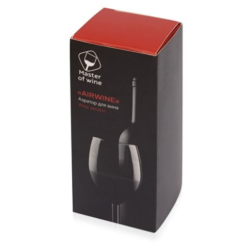 Аэратор Airwine для вина в подарочной коробке, черный