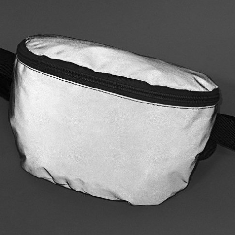 Светоотражающая сумка на пояс Reflector, серебристый Светоотражающая сумка на пояс Reflector, серебристый