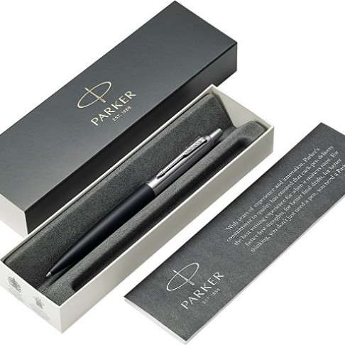Ручка шариковая «Parker Jotter XL Matte Black CT», черный/серебристый
