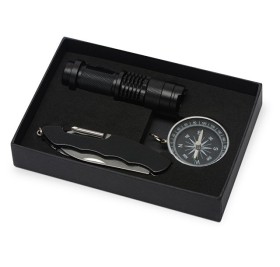 Набор для активного отдыха «Decker» из компаса, фонарика и мультитула