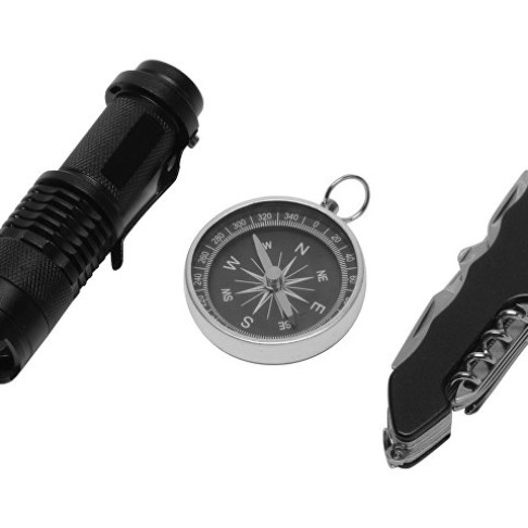 Набор для активного отдыха «Decker» из компаса, фонарика и мультитула Набор для активного отдыха «Decker» из компаса, фонарика и мультитула