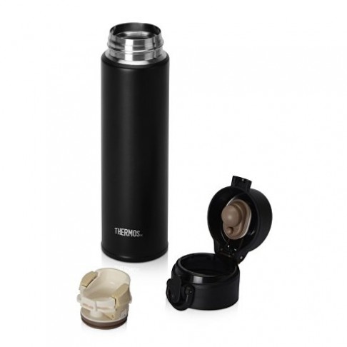 Термос из нерж. стали тм THERMOS JNI-402 ALB SS Vac. Insulated Flask,400ml, черный