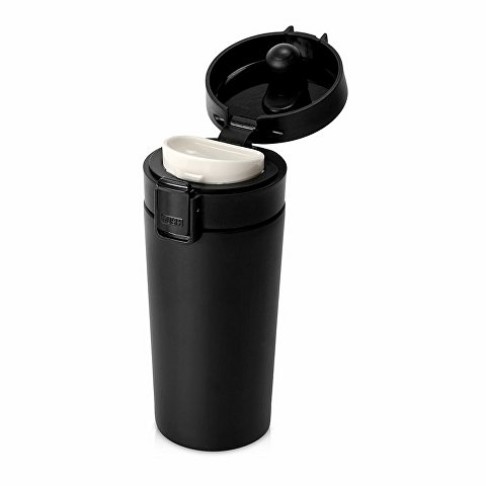 Герметичная термокружка «Trigger» 380мл, черный Герметичная термокружка «Trigger» 380мл, черный