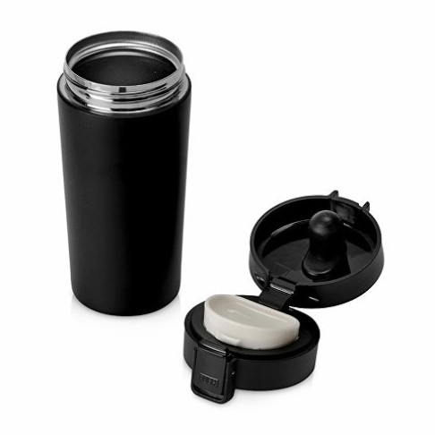 Герметичная термокружка «Trigger» 380мл, черный Герметичная термокружка «Trigger» 380мл, черный