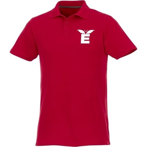 Мужское поло Helios с коротким рукавом, красный