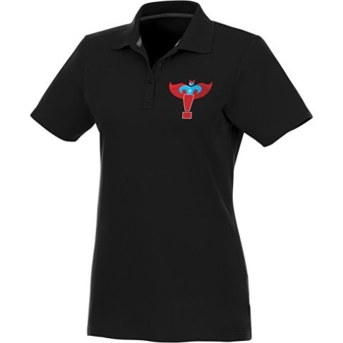 Женское поло Helios с коротким рукавом, черный Женское поло Helios с коротким рукавом, черный