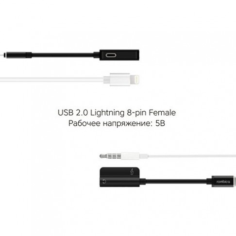 Rombica L Adapter 3.5C, черный