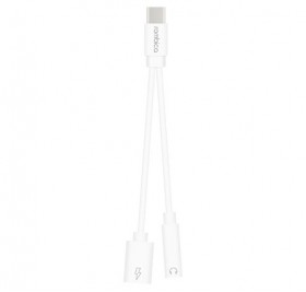 Rombica Type-C Adapter 3.5C, белый