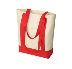 Сумка для шопинга Cotton, натуральный/красный