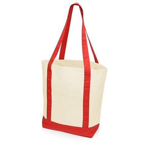 Сумка для шопинга Cotton, натуральный/красный